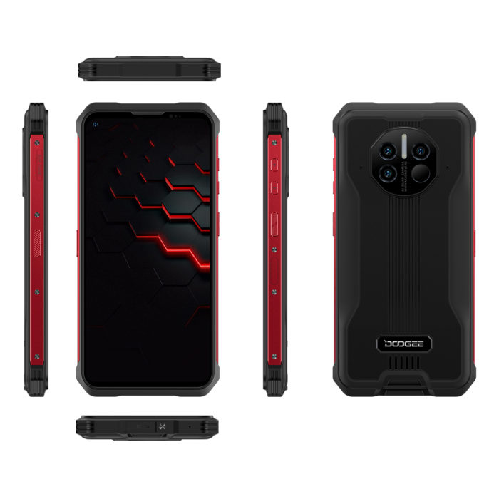 Doogee V10 NL – 6.39inch – Robuuste Smartphone – 5G – 128GB ROM – 8GB RAM – 8600mAh – Android 11.0 – Rood - Afbeelding 6