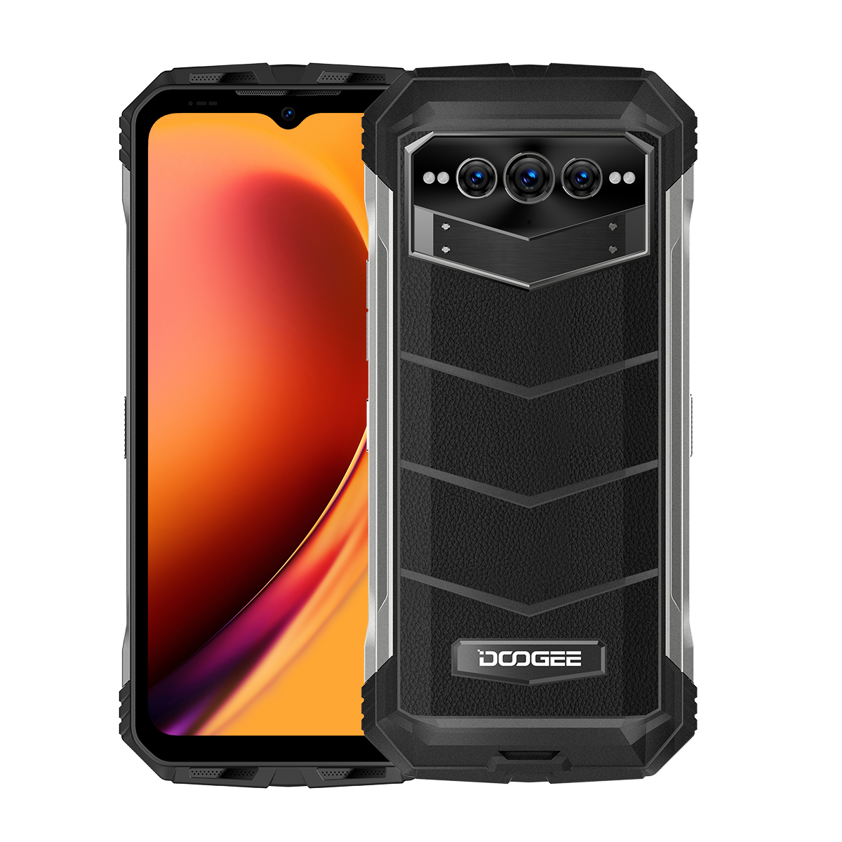 Doogee V-Max NL Zwart kopen bij Doogee Benelux_voor- en achterzijde