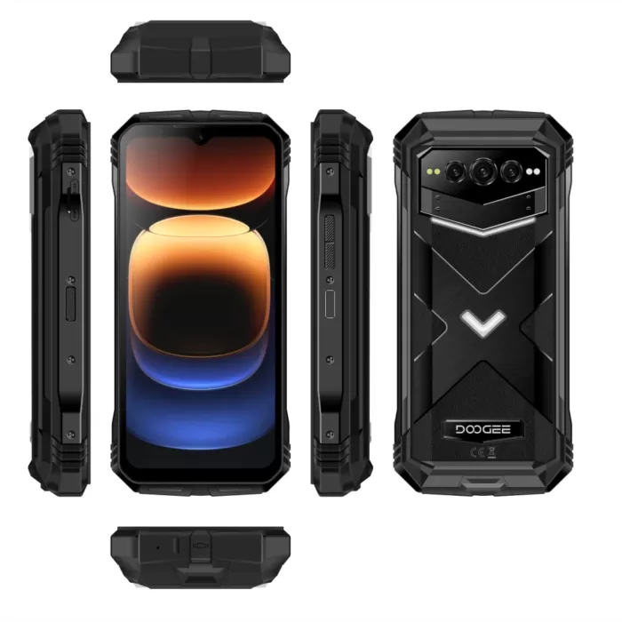 Doogee V-Max Plus NL – 6.58inch – Robuuste Smartphone  – 5G – 16GB+20GB RAM – 512GB ROM – 200MP AI – 22000mAh – Android 14.0 – Zwart - Afbeelding 2