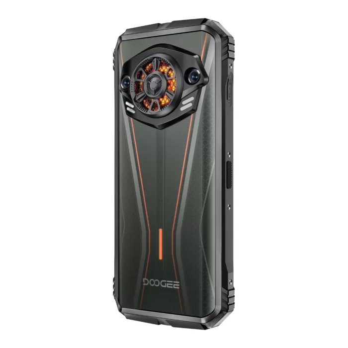 Doogee S Punk PRO NL Zwart-Oranje kopen bij Doogee Benelux-achterzijde links