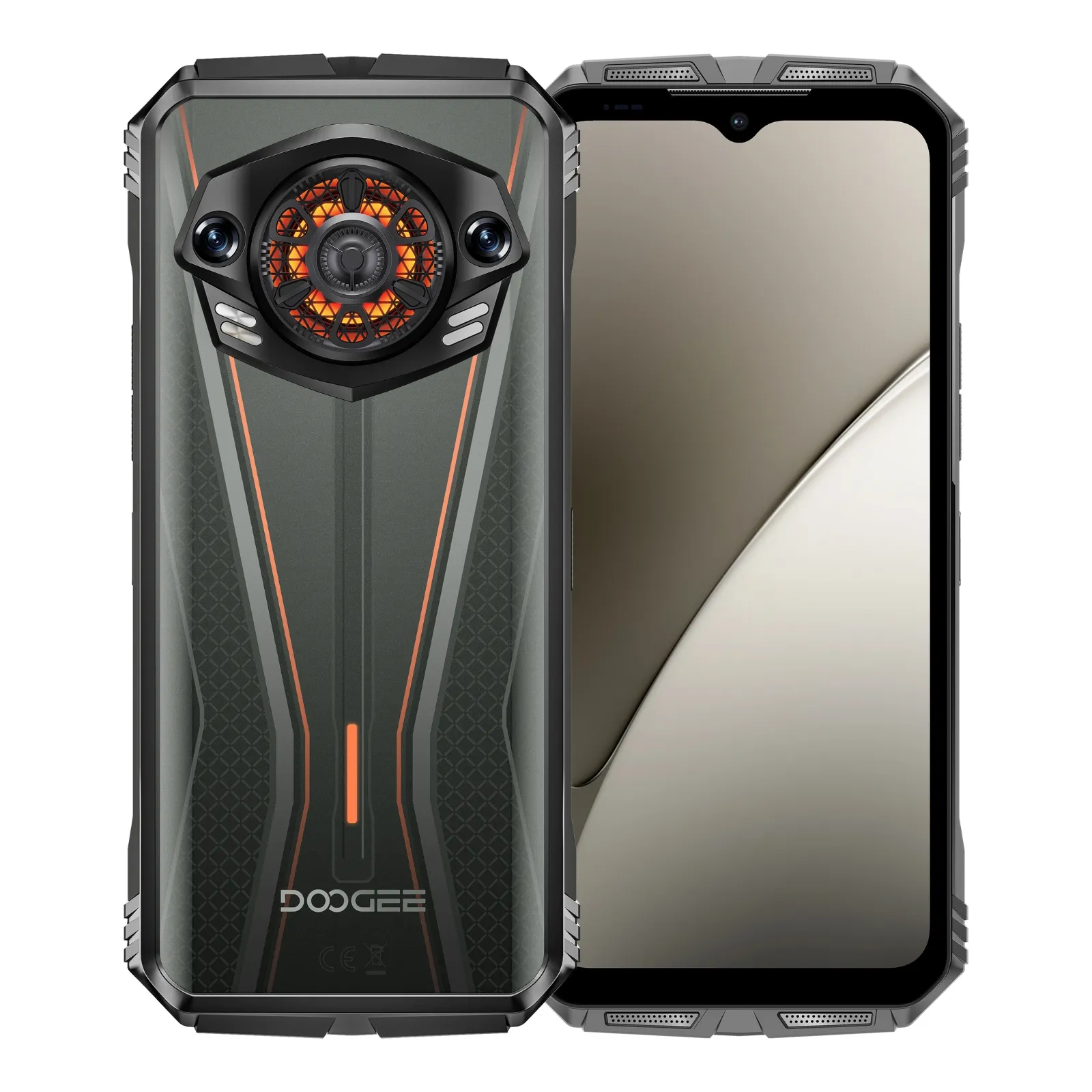 Doogee S Punk PRO NL Zwart-Oranje kopen bij Doogee Benelux_voor- en achterzijde