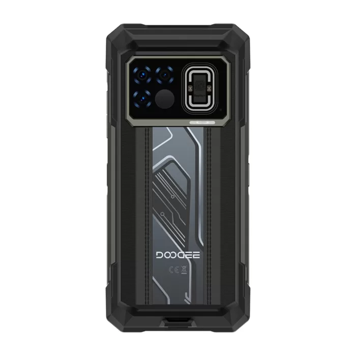 Doogee Fire 6 Max zwart met zilver kopen bij Doogee Benelux-achterzijde