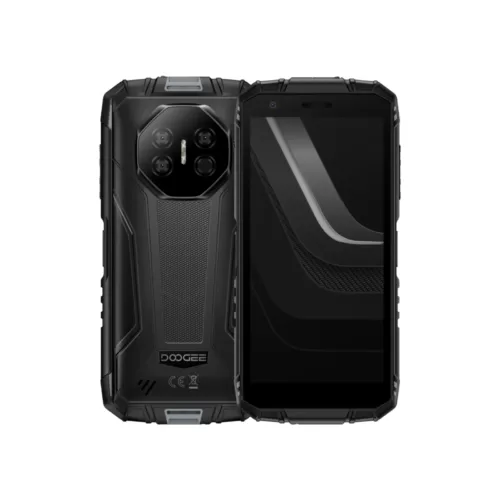 Doogee Fire3Ultra grey_ Zwart NL kopen bij Doogee Benelux_voor- en achterzijde