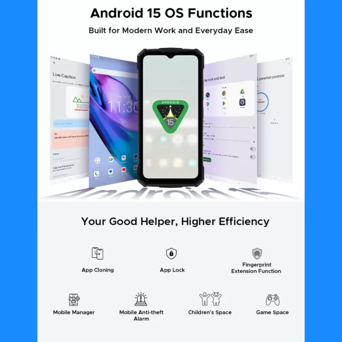 Doogee Fire7 NL Zwart kopen bij Doogee Benelux-android 15