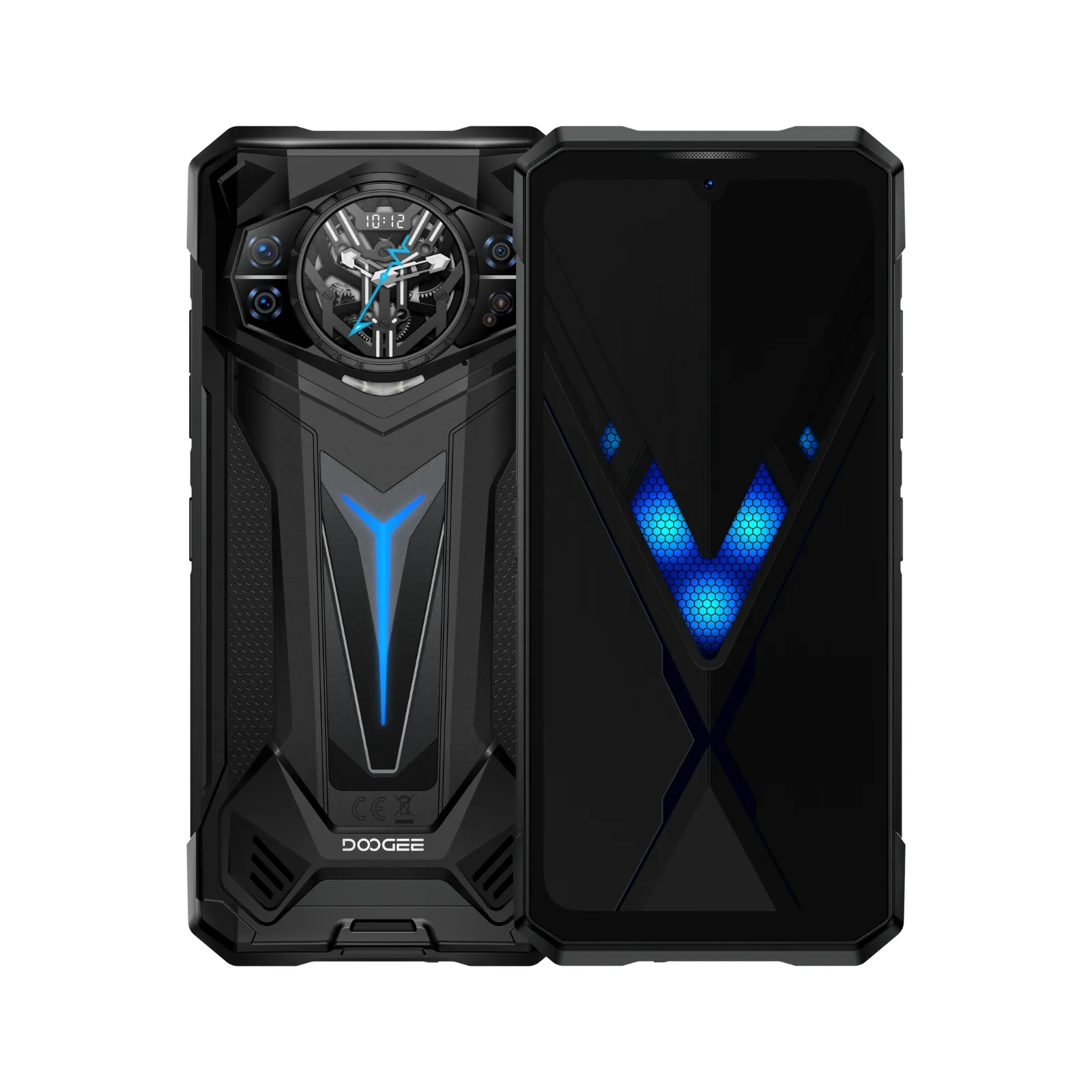 Doogee S200 Ultra NL – Android 15 Robuuste smartphone met 48GB RAM en 1TB Opslagruimte_voor- en achteraanzicht