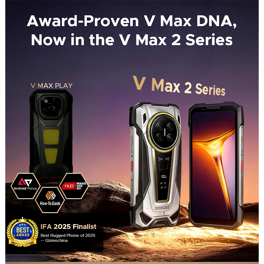 Doogee V-Max 2 Pro NL – 5G – 48GB - 1TB – 200MP – 22000mAh – Android 16 - Afbeelding 7