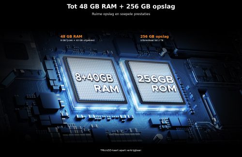DOOGEE S200E met tot 48 GB RAM totaal en 256 GB opslag