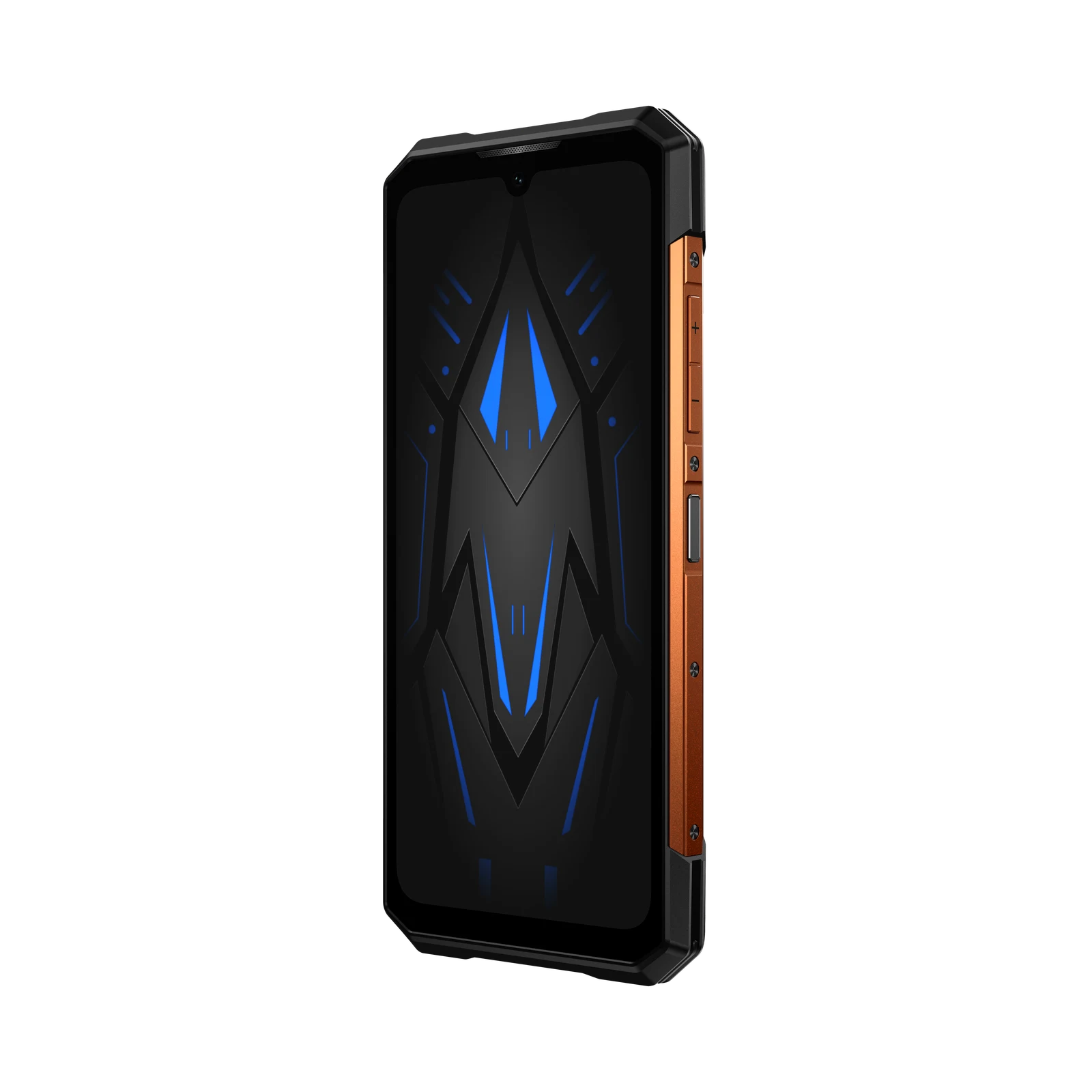DOOGEE S200E VIP Edition in oranje – schuin linkeraanzicht