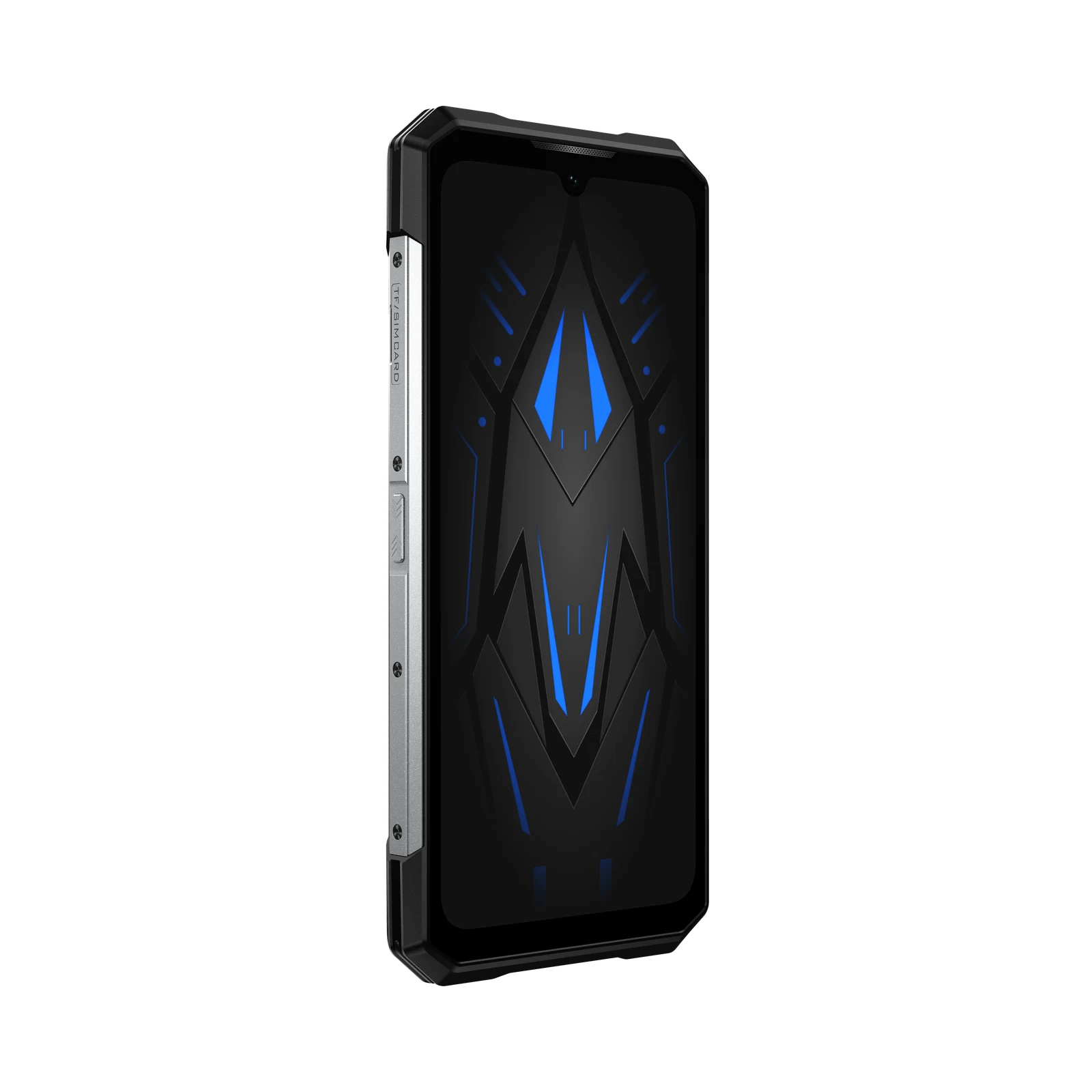 DOOGEE S200E VIP Edition in zilver – schuin rechteraanzicht