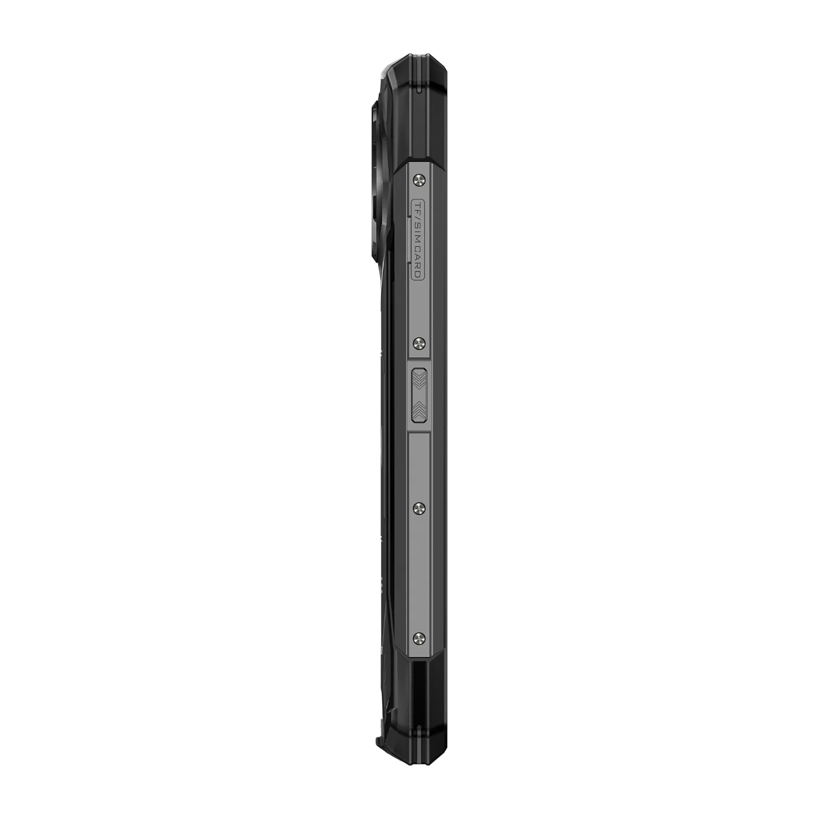 DOOGEE S200 X VIP Edition in zwart, schuin zijaanzicht links, robuuste Android 16-smartphone