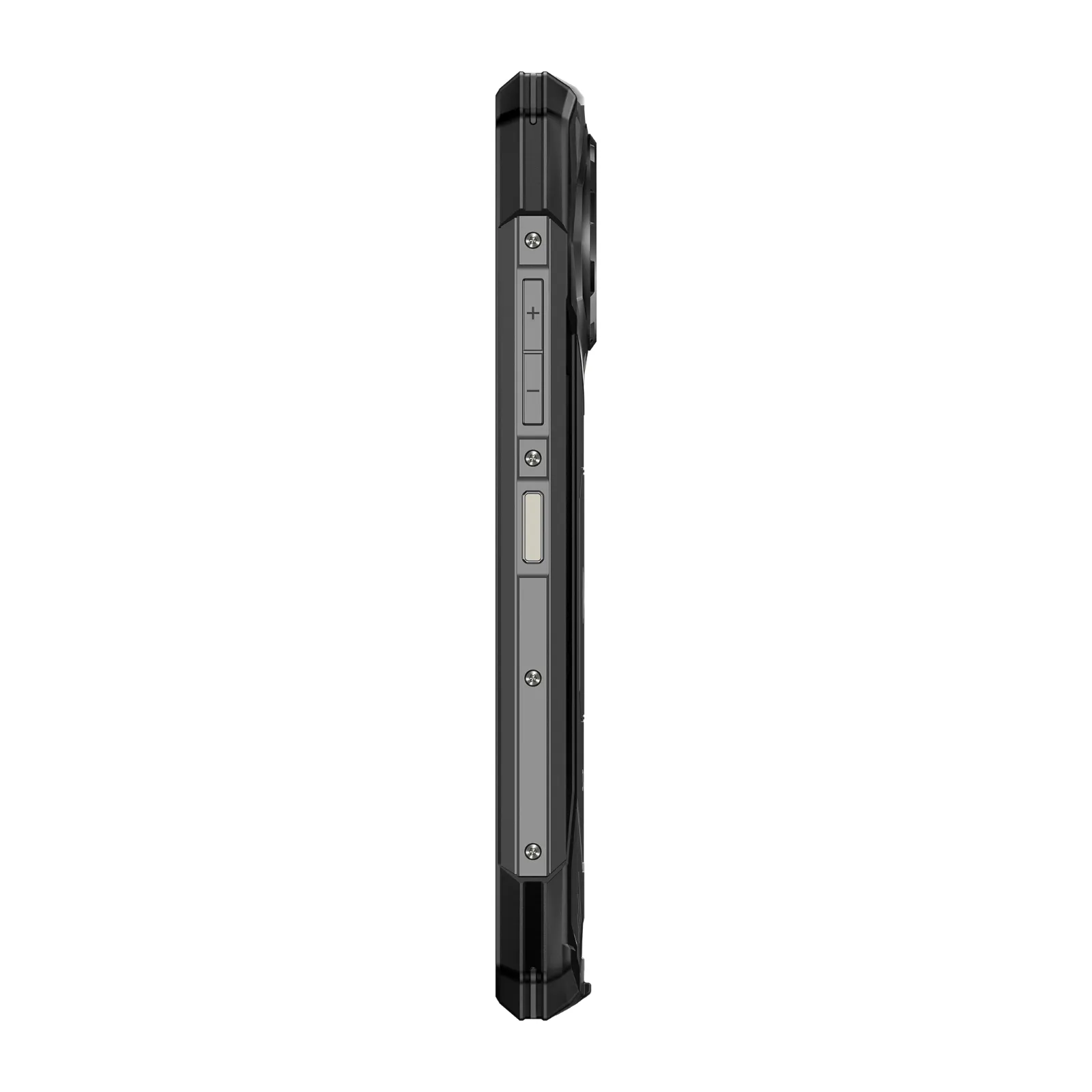 DOOGEE S200 X VIP Edition in zwart, schuin zijaanzicht rechts, robuuste Android 16-smartphone