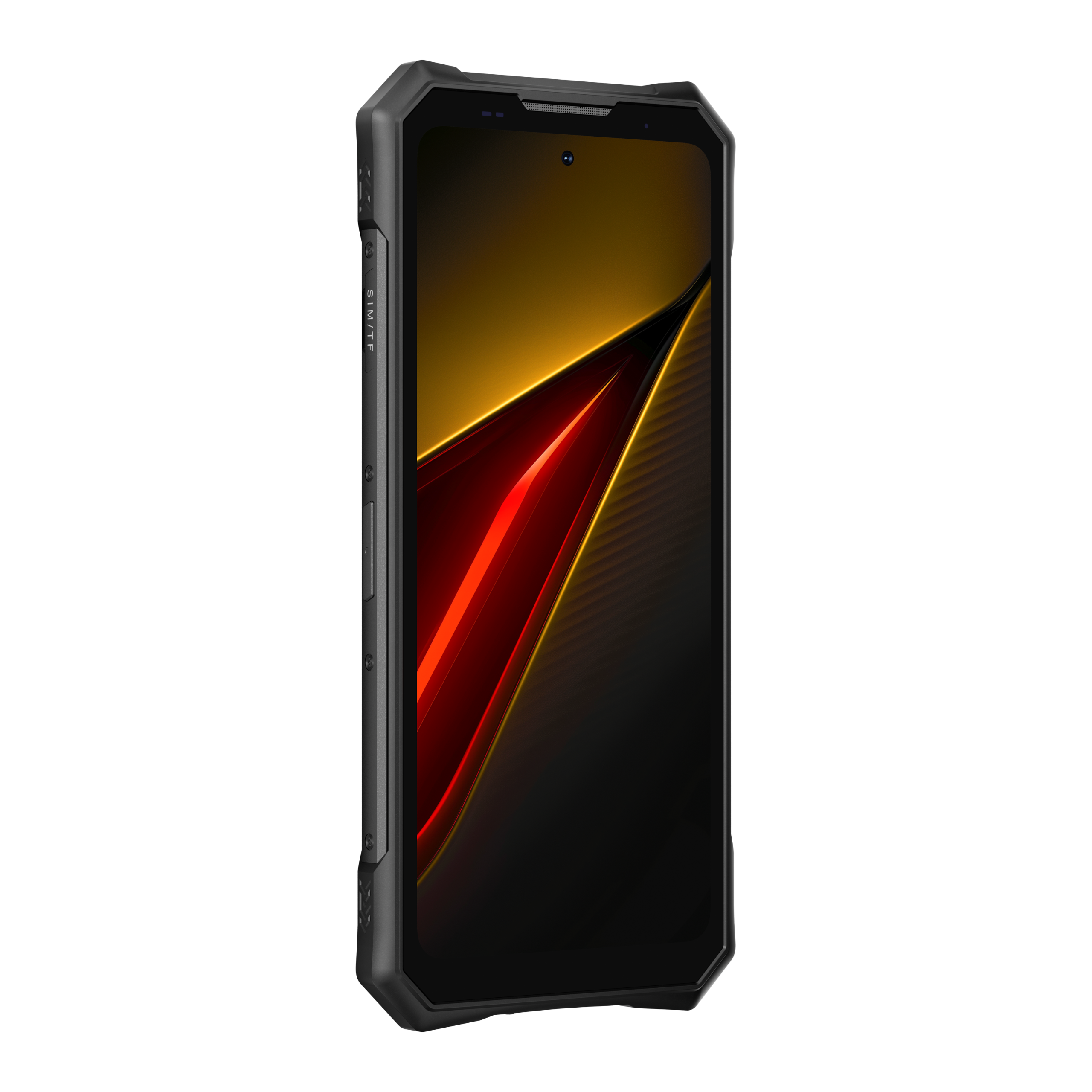 DOOGEE V50 in grijs, slank zijaanzicht – professionele studio-opname